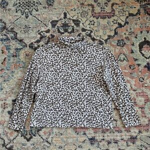 Vintage Cheetah Print Turtleneck